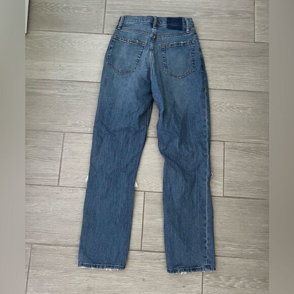 Abercrombie & Fitch Curve Love Ultra High Rise Ankle Straight size 0 25 - Picture 7 of 8